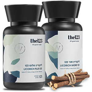בקבוקוני ליקוריץ פלוס 123 וליקוריץ מור 123